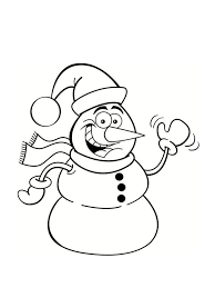 coloriage bonhomme de neige 20 dessins coccinelle