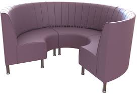 You can select from a wide variety of vinyls colors for your order to attain the perfect look and feel that you require. Round Booth Seating Small 3 4 Circle On Legs
