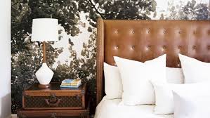 Choosing bold wallpaper patterns in vertical stripes can make your ceiling look taller, and horizontal stripes to make your room look larger. Decorating Ideas Modern Wallpaper Accent Walls Apartment Therapy