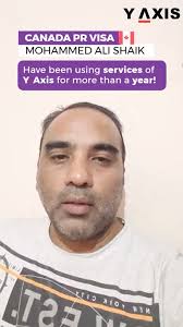 Mohammed Ali Shaik is happy with services provided for Canada PR Visa