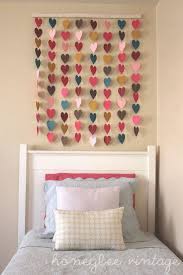 And maybe your neighbor's room. Diy Paper Heart Wall Art Omg Alexa Let S Do It Teenage Girl Room Decor Girls Room Decor Room Diy