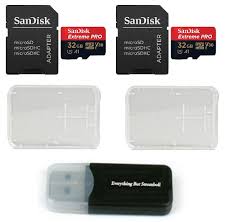 4.9 out of 5 stars based on 47 product ratings(47). 32gb Sandisk Extreme Pro Two Pack 4k Micro Memory Card Sdsqxcg 032g Gn6ma Class 10 U3 V30 A1 32g Microsd Hc Bundle Buy Online In Antigua And Barbuda At Antigua Desertcart Com Productid 80759344
