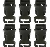 6Pcs Heavy Duty Plastic Buckles for Backpack Strap Keeper Quick Release  Clip Buckle for Backpack No Sewing Required Buckles Field Repair Buckles  Dark ...