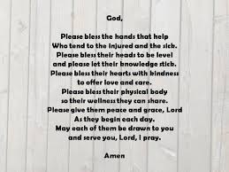 Hand Blessing Photo Poem Print Downloadable Nurse Blessing Etsy Simple Prayers Poems Prayers