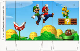 Oh My Fiesta In English Super Mario Bros Free Printable Boxes Mario Bros Party Super Mario Bros Party Mario Bros