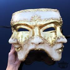 Mens Masquerade Mask Three Face Mask Mardi Gras Mask Masquerade Mask Men Mar Mask In Karneval Maske Ballmaske Masken