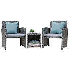 Oc Orange Casual 3 Piece Patio Wicker Bistro Set Outdoor Patio Furniture Set Backyardequip Com In 2020 Outdoor Patio Furniture Sets Outdoor Furniture Design Bistro Set