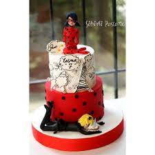 mucize ugur bocegi ve kara kedi cizgifilm pastasi miraculous ladybug and cat noir cake sihirlipastane ladybug cake ladybug cakes bug cake
