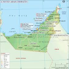 Uae Map Map Of United Arab Emirates United Arab Emirates Dubai Map United Arab