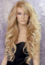 Absolutely Stunning Human Hair Blend Blonde Goddess Full Wig Etsy In 2021 Honey Blonde Hair Real Hair Wigs Blonde Wig