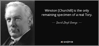 David Lloyd George quote: Winston [Churchill] is the only remaining  specimen of a real...
