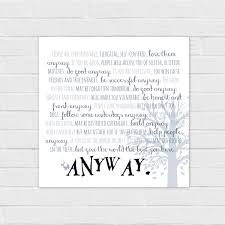 We did not find results for: Anyway The Paradoxical Commandments Square And 8x10 Digital Download Mother Teresa Poem Catholic Catholic All Year