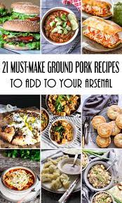 Our healthy pork recipes make dinner delicious no matter what cut of pork you prefer. 21 Must Make Ground Pork Recipes To Add To Your Arsenal