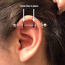 Industrial How To Wear Nopull Piercing Disc Piercing Earings Piercings Piercing Bump