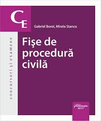 Codul de procedura civila si legea privind degrevarea instantelor vor intra in vigoare impreuna, la data de 15 februarie, a anuntat, miercuri seara, ministrul justitiei, mona pivniceru. Fise De Procedura Civila Editura Hamangiu