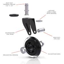 19 99 Crisnel Rollerblade Casters For Office Chairs Wheels Stem Caster Replacement Wheel With Back Sup Heavy Duty Furniture Office Chair Office Chair Wheels