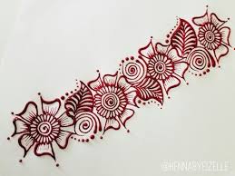 The pen you use can be any color you want! How To Henna Mehndi Design 3 How To Draw A Henna Strip For Beginners Youtube