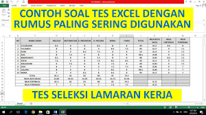 Check spelling or type a new query. Tes Excel Untuk Lamaran Kerja Youtube