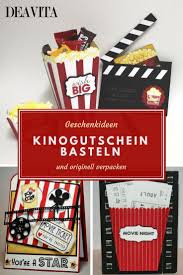 Generell Ist Kino Immer Eine Gute Idee Wenn Sie Einen Geschenkgutschein Verschenken Mochten Statt In Ei Kinogutschein Basteln Kinogutschein Geschenkgutscheine