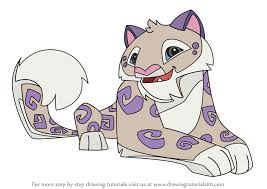 Snow leopard hunting kizi free coloring pages for children. Learn How To Draw Snow Leopard 2 From Animal Jam Animal Jam Step By Step Drawing Tutorials