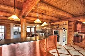 log home kitchens north american log