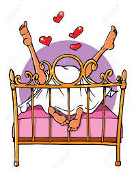 Cartoon Sex - Men And Women In Bed Stock Photo, Picture and Royalty Free  Image. Image 21730871.