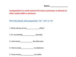 Some of the worksheets displayed are. Grade 3 Prepositions Kidschoolz