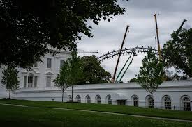 UFC construction event on the White House lawn
