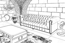 A drawing room is considerably more formal than a living room and is used for receiving and entertaining guests. 3d Illustration Sketch Of The Living Room With Antique Accessories Stock Photo Picture And Royalty Free Image Image 122264366