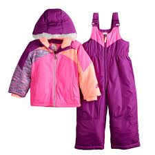 toddler girl zeroxposur kasha jacket bib snowpants set in