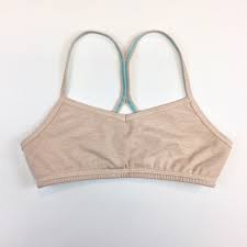 Lululemon Ivivva Heathered Nude Drill Sports Bra