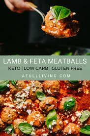 Lamb Meatballs With Feta And Lemon A Full Living Recipe Lamb Meatball Recipe Ground Lamb Recipes Lamb Meatballs