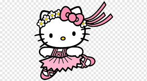 This adorable little white rabbit is just as cute with all of her animal friends. Hello Kitty Illustration Hello Kitty Coloring Book Ballet Dancer Ballet Shoe Cat Angel S Love White Text Png Pngwing
