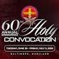 60th Annual International Holy Convocation event in Linthicum Heights, MD