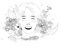 Kpop coloring pages at getdrawings com free for personal. Printable Bts Chibi Coloring Pages Novocom Top