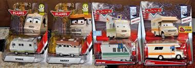 Lot of 4 Disney Cars Planes: Larry Camper, Harvey, Winnie, and Doug RM HTF 