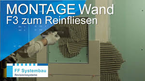 Im lieferumfang ist ein griff enthalten, der an der fliese befestigt werden kann. Ff System F3 Zum Reinfliesen Revisionsklappe Montagevideo Ff Systembau Youtube