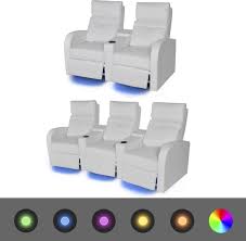 Meervoud van het zelfstandig naamwoord bioscoopstoel. Merkloos Sans Marque Dubbele Tweezits Driezits Fauteuil Met Led Licht Incl 2x Fleece Deken Met