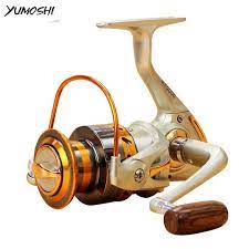 Yumoshi 12 Bb Fishing Reel Left Right Collapsible Handle Fishing Spinning Reel Ultra Light Smooth Rock Fishing Fishing Reels Fishing Spinning Reels Sea Fishing