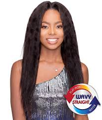 Wig hair is made with either human hair, synthetic fibers or a blend of both and are available in a wide range of textures, including wet and wavy, yaki straight, silky straight, kinky and curly. Bijoux Hair Soprano Brazilian Wet Wavy 4 Bundles 4x4 Closure Boh Super Sisters Beauty