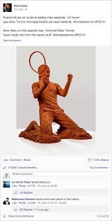 A statue befitting a legend ??#rolandgarros | @rafaelnadal pic.twitter.com/fbnlzeszhs. Nike Rafa Nadal Statue Pr Photography Makerofcontent Com