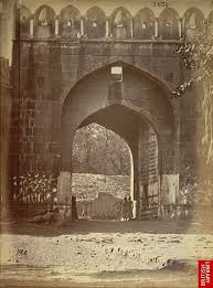 General view of the Mecca Gateway, Aurangabad; a photo by… — PICRYL - Public Domain Media Search Engine