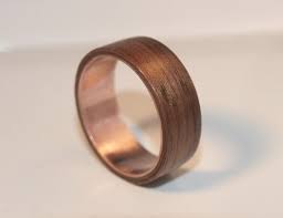 Wooden Rings Bentwood Forged Copper And By Ancientcuriosities Wood Engagement Ring Wooden Wedding Ring Wood Wedding Band
