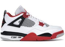 Introduced in '89 by legendary designer tinker hatfield in conjunction with the michael jordan brand , the jordan 4's feature a molded mesh overlay on the upper and a customizable lacing. Jordan 4 Retro Fire Red 2020 Dc7770 160