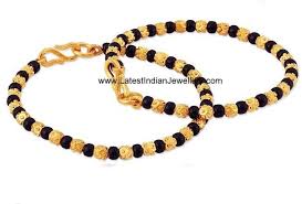 Black And Gold Bracelet Cute Baby Bangles Murugulu With Black Beads Baby Bangles Baby Jewelry Gold Baby Bracelet Gold
