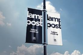 Lamp Post Banner Mock Up Banner Mockup Mocking