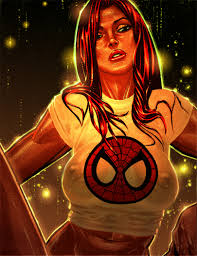 Xbooru - big breasts breasts hair horny lipstick marvel mary jane watson  michael lopez milf nipples spider-man (series) wet | 32964