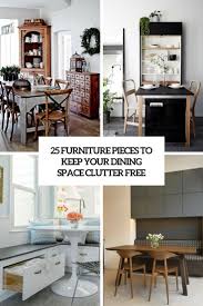 Set (rectangular dining table, 4 side chairs & 2 arm chairs) 25 Furniture Pieces To Keep Your Dining Space Clutter Free Digsdigs