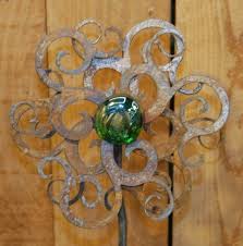 Garden Flowers Winfield Designs Metal Home Garden Art Whidbey Island Washington Metal Yard Art 3d Metal Art Glass Gems