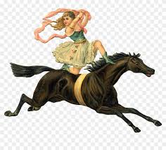 Download Victorian Girl Horse Enjoy The Ride Horse Clipart 1618202 Pikpng